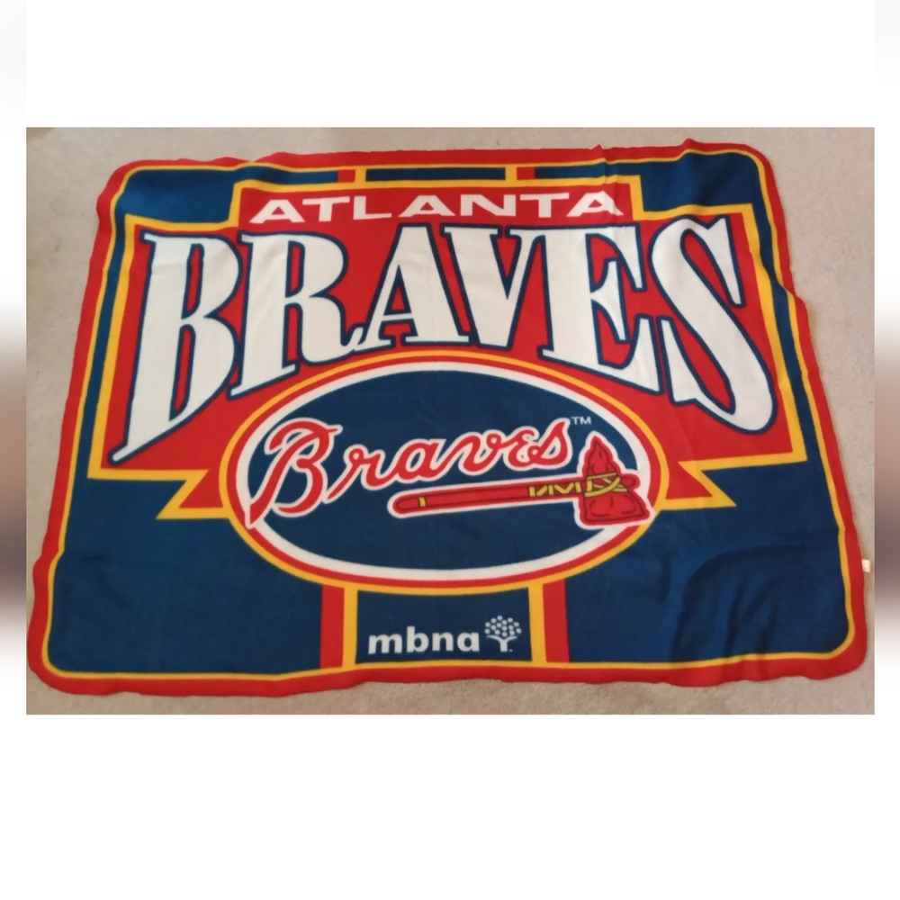 Atlanta Braves Fleece Throw Blanket 54" x 44"